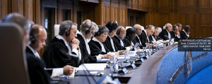 The judges of the ICJ deliver the Court's opinion on the Policies and Practices of Israel in the Occupied Palestinian Territory, including East Jerusalem